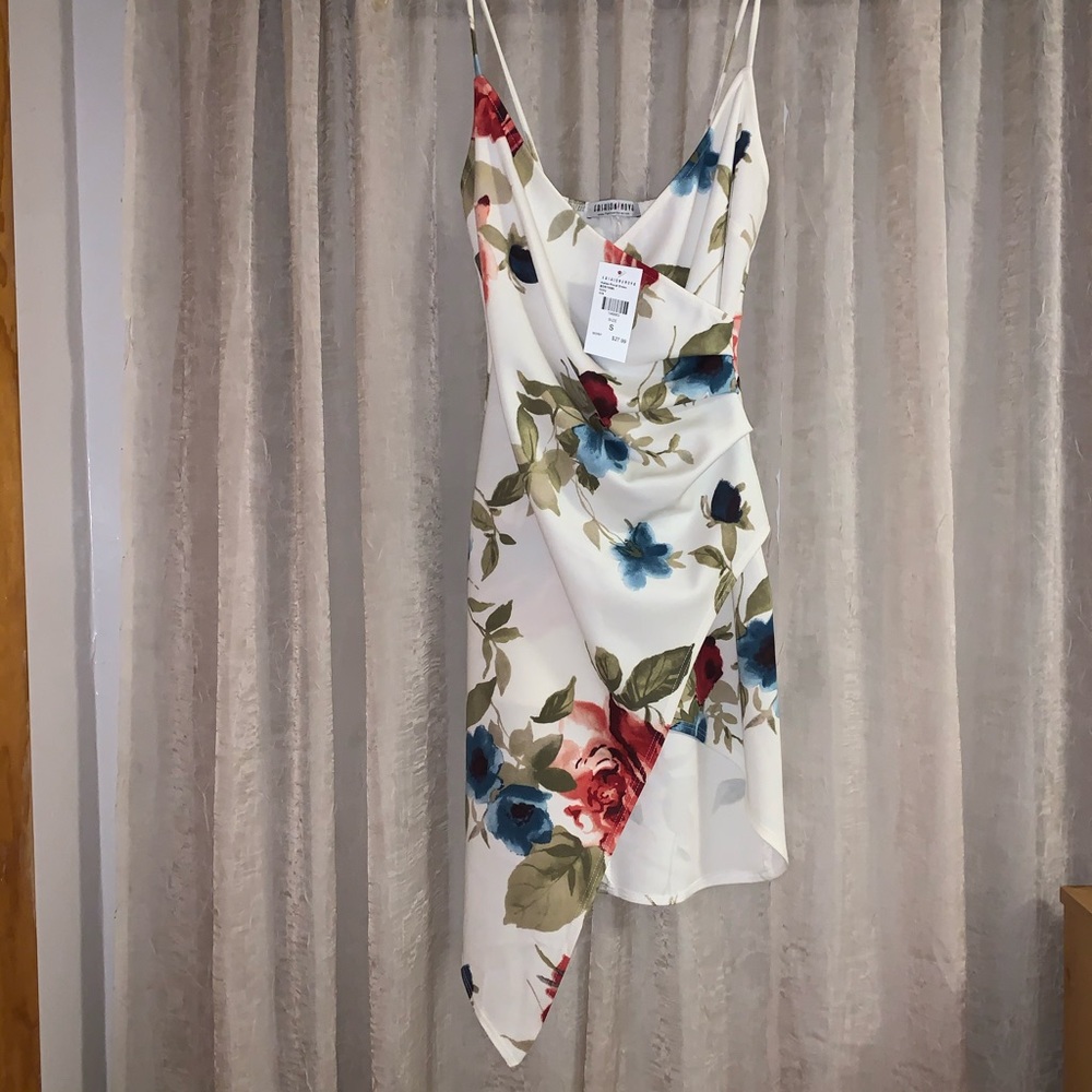 White floral dress